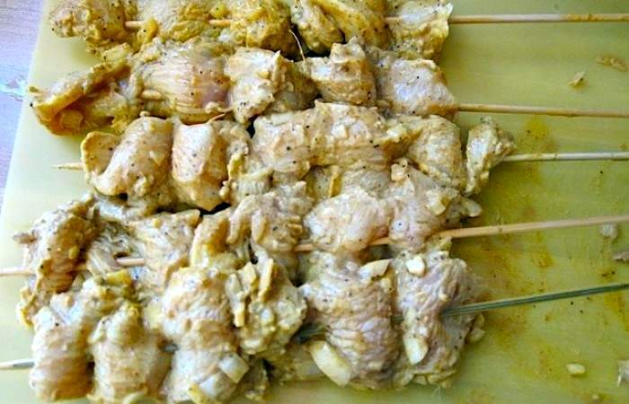 Рецепт Куриный шашлык по-индийски  шаг-4