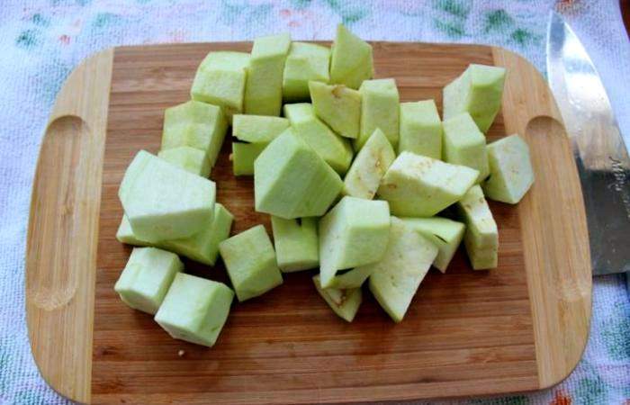 Рецепт Куриный шашлык с овощами на сковороде гриль шаг-1