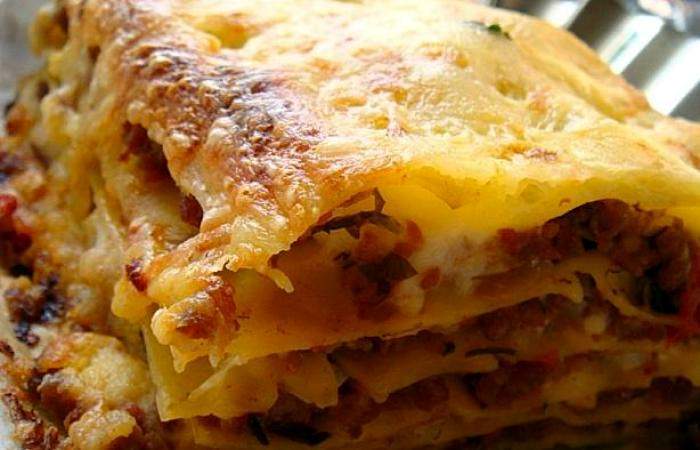 Рецепт Лазанья с соусом бешамель Готовим Мясо Лазанья с соусом бешамель