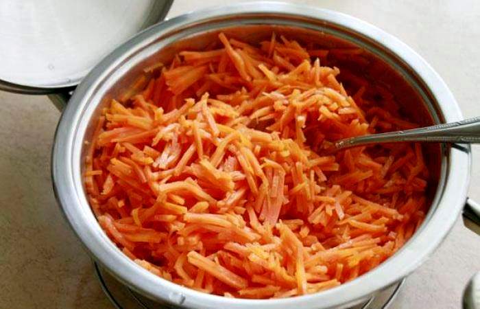 Рецепт Морковная творожная запеканка с манкой  шаг-4