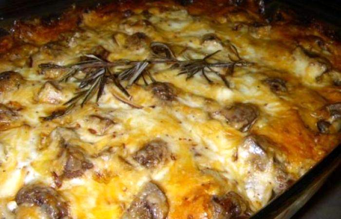 Рецепт Мясо по-французски с грибами Готовим Мясо Мясо по-французски с грибами