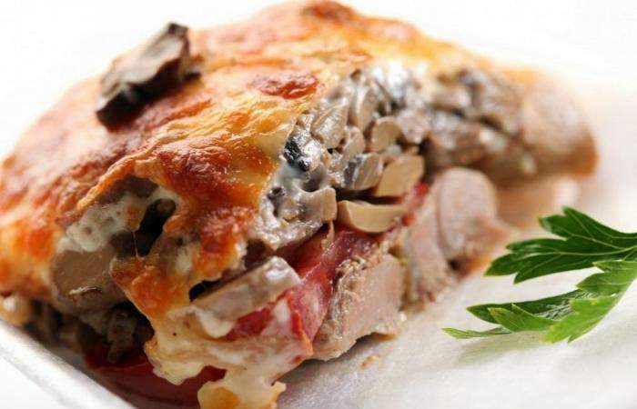 Рецепт Мясо по-купечески с грибами Готовим Мясо Мясо по-купечески с грибами