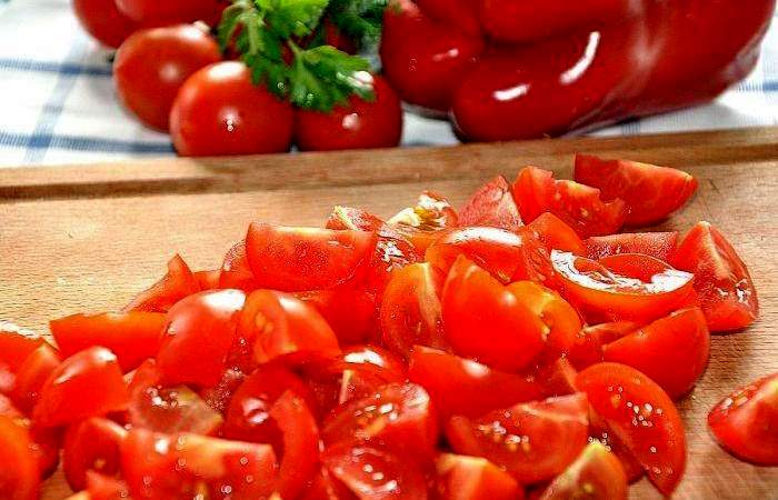 Рецепт Паста с баклажанами и помидорами шаг-6