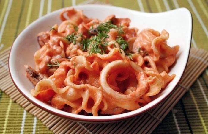 Рецепт Паста с морепродуктами Готовим Рыба Паста с морепродуктами