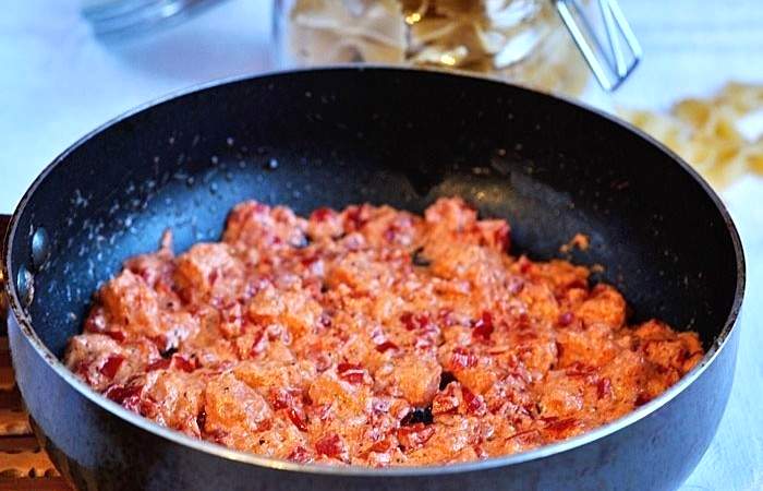 Рецепт Паста с морепродуктами и болгарским перцем  шаг-4