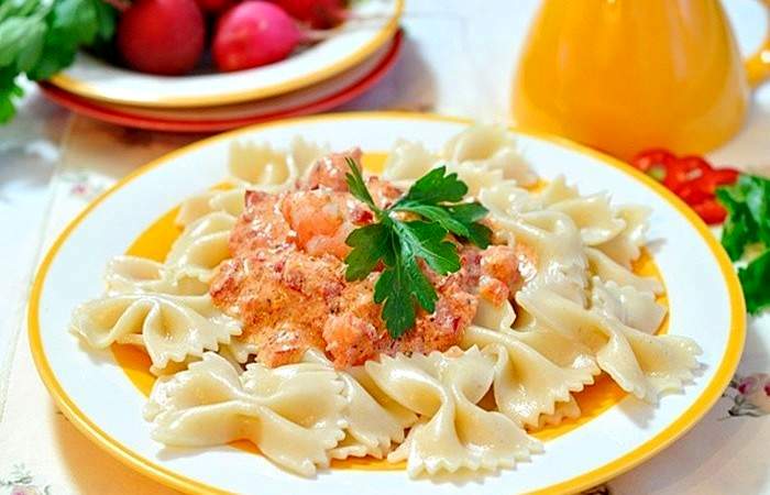 Рецепт Паста с морепродуктами и болгарским перцем шаг-5