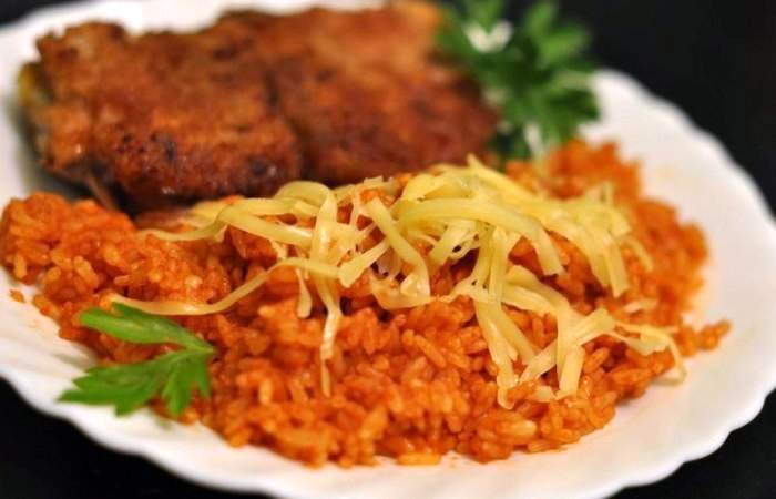 Рецепт Рис с томатным соусом и сыром Готовим Здоровье Рис с томатным соусом и сыром