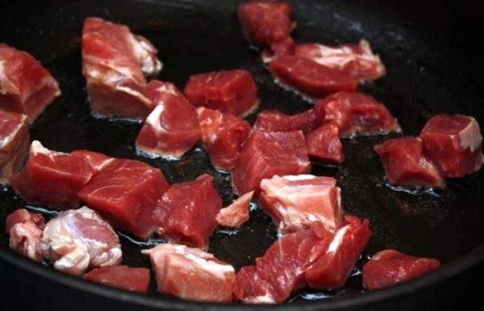Рецепт Рисовая лапша с мясом и креветками  шаг-2