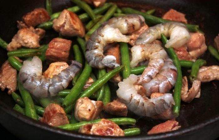 Рецепт Рисовая лапша с мясом и креветками  шаг-4