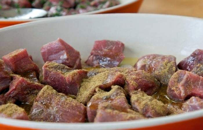 Рецепт Шашлык из баранины с овощами  шаг-2