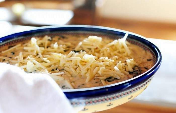 Рецепт Сырный соус с артишоками и шпинатом шаг-13