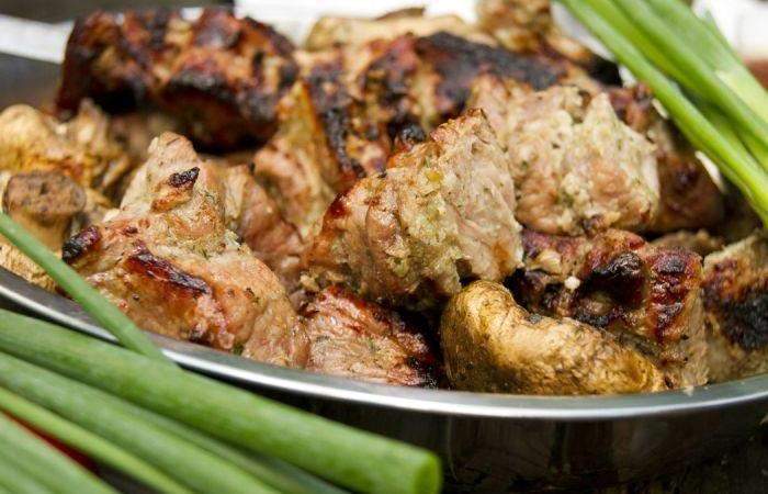 Рецепт Сочный свиной шашлык Готовим Мясо Сочный свиной шашлык