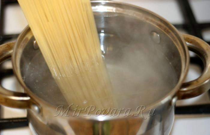 Рецепт Спагетти отварные  шаг-2
