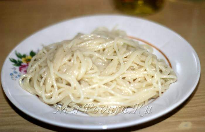 Рецепт Спагетти отварные шаг-5