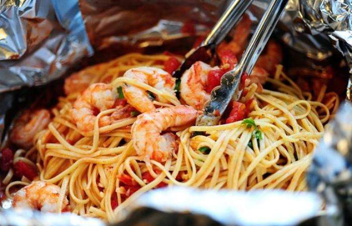 Рецепт Спагетти с креветками шаг-14