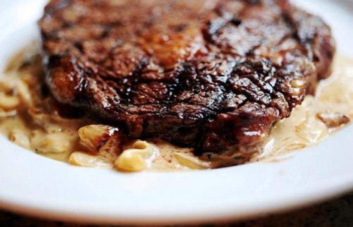 Рецепт Стейк с голубым сыром Готовим Мясо Стейк с голубым сыром