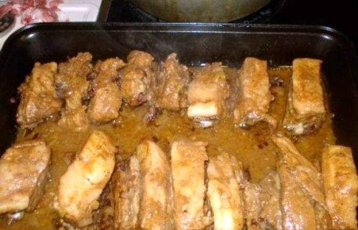 Рецепт Свиные ребрышки, запеченные в духовке шаг-6