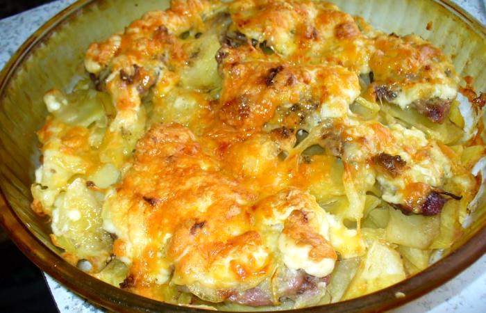 Рецепт Свинина по-французски с картофелем шаг-8