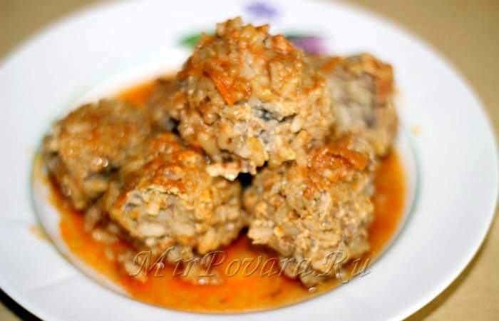 Рецепт Тефтели с рисом и овощами в мультиварке Готовим Кухонная техника Тефтели с рисом и овощами в мультиварке
