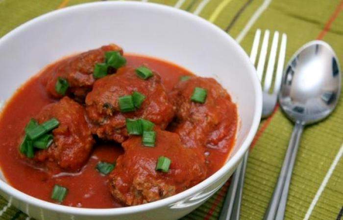 Рецепт Тефтели в томатном соусе с мятой Готовим Мясо Тефтели в томатном соусе с мятой