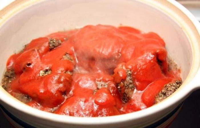 Рецепт Тушеная говядина в томатном соусе  шаг-4
