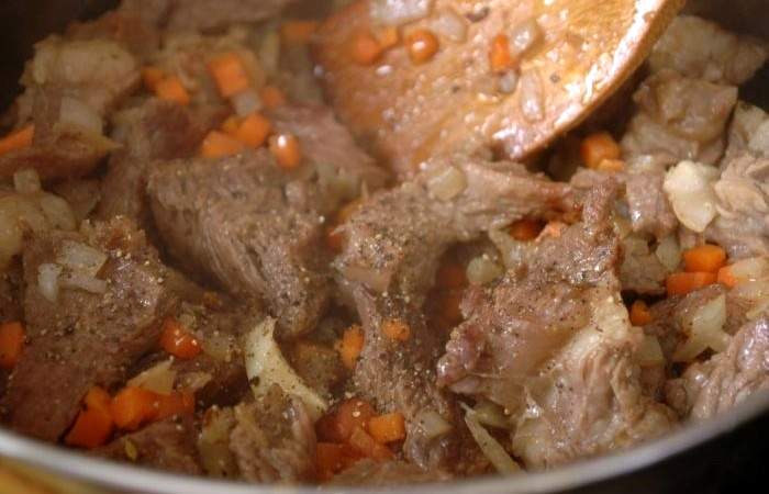 Рецепт Тушеное мясо с рисом шаг-5