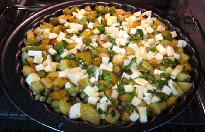 Рецепт Яичница с горошком и картофелем шаг-14
