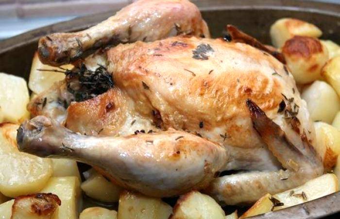 Рецепт Запеченная курица с тимьяном шаг-6