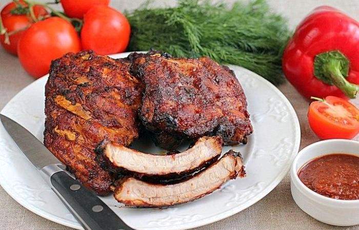 Рецепт Запеченные ребрышки Готовим Мясо Запеченные ребрышки