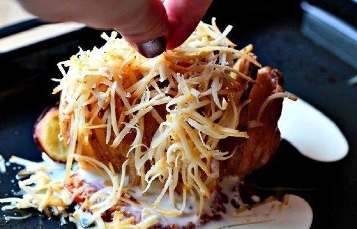 Рецепт Запеченный картофель с сыром  шаг-4