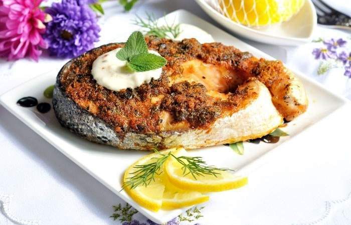 Рецепт Запеченный лосось под хрустящей хлебной корочкой шаг-6