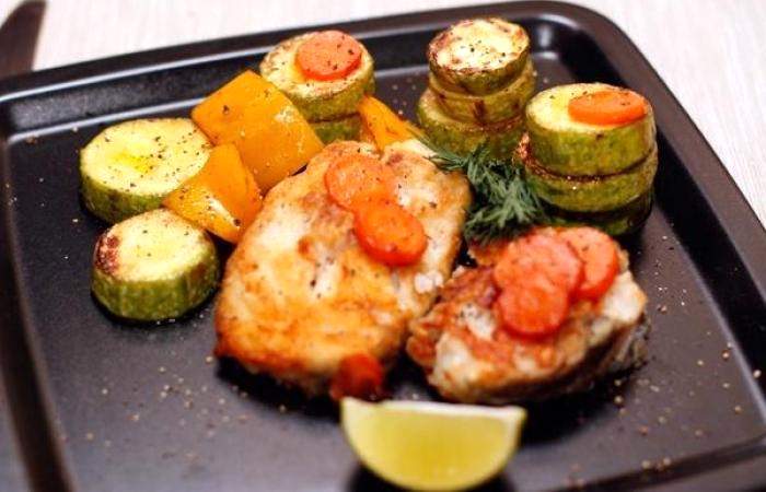 Рецепт Жареная треска с овощами Готовим Рыба Жареная треска с овощами