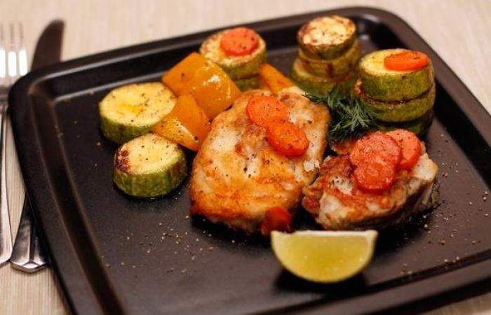 Рецепт Жареная треска с овощами  шаг-4