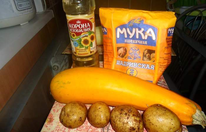 Рецепт Жареный картофель с кабачками шаг-1