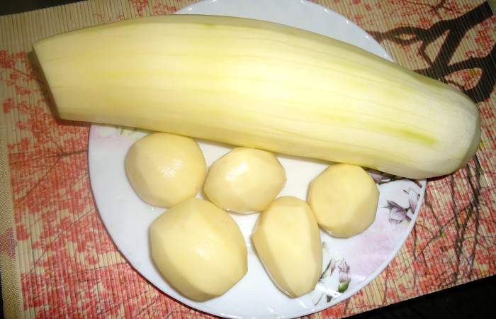 Рецепт Жареный картофель с кабачками  шаг-2