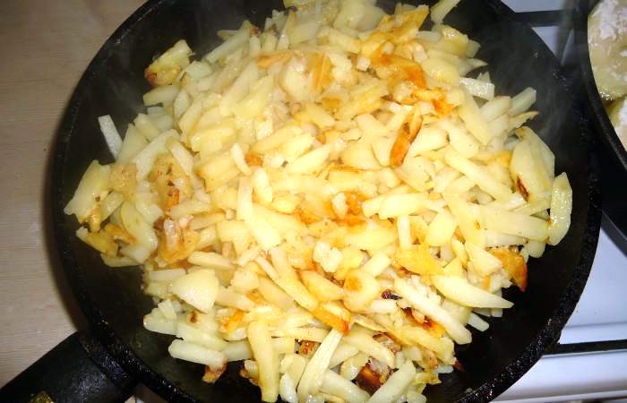 Рецепт Жареный картофель с кабачками  шаг-4