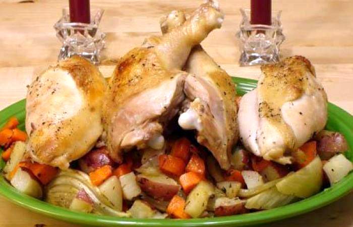 Рецепт Жаркое из курицы с овощами шаг-5