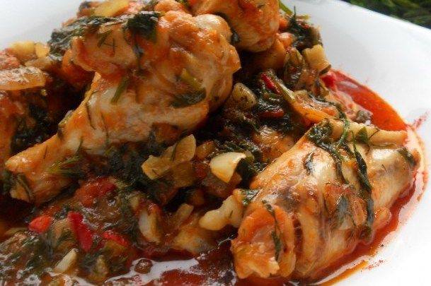 Рецепт Чахохбили с курицей Готовим Мясо Чахохбили с курицей