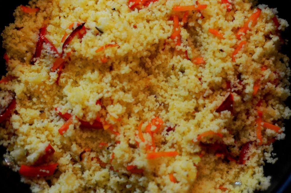 Рецепт Кускус с овощами и грибами Готовим Вегетарианские Кускус с овощами и грибами