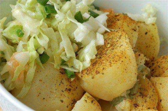 Рецепт Салат картофельный Готовим Мясо Салат картофельный