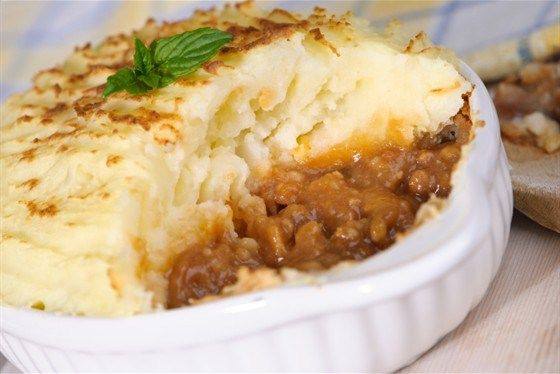 Рецепт Запеканка из фарша и картофельного пюре Готовим Мясо Запеканка из фарша и картофельного пюре