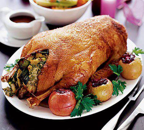 Рецепт Гусь с яблоками Готовим Мясо Гусь с яблоками