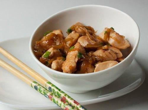 Рецепт Курица с имбирем и чесноком по-китайски Готовим Мясо Курица с имбирем и чесноком по-китайски