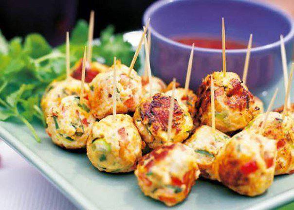 Рецепт Куриные шарики с овощами Готовим Мясо Куриные шарики с овощами