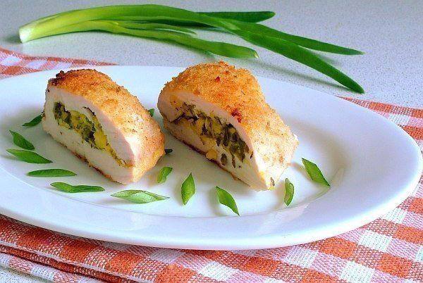 Рецепт Куриное филе с творогом и зеленью Готовим Мясо Куриное филе с творогом и зеленью