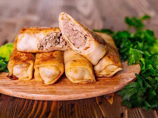 Рецепт Начинка для блинов из фарша Готовим Мясо Начинка для блинов из фарша