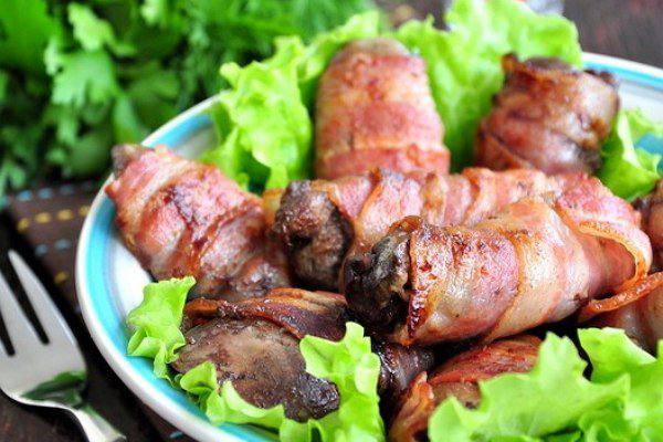 Рецепт Румаки из маринованной куриной печени Готовим Мясо Румаки из маринованной куриной печени
