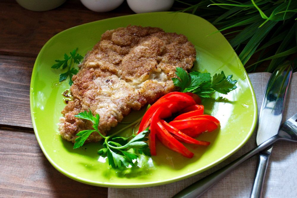 Как приготовить шницель из свинины на сковороде фото рецепт пошаговый