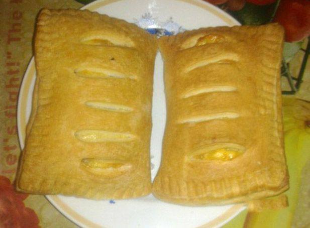 Рецепт Слойки с колбасой Готовим Мясо Слойки с колбасой