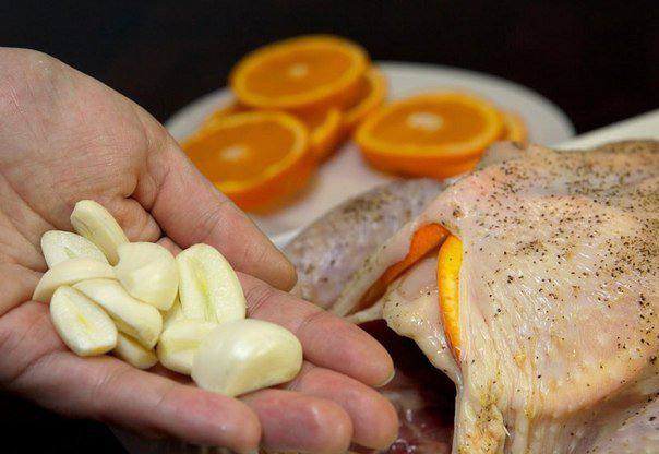 Рецепт Курица, запеченная с апельсинами шаг-3